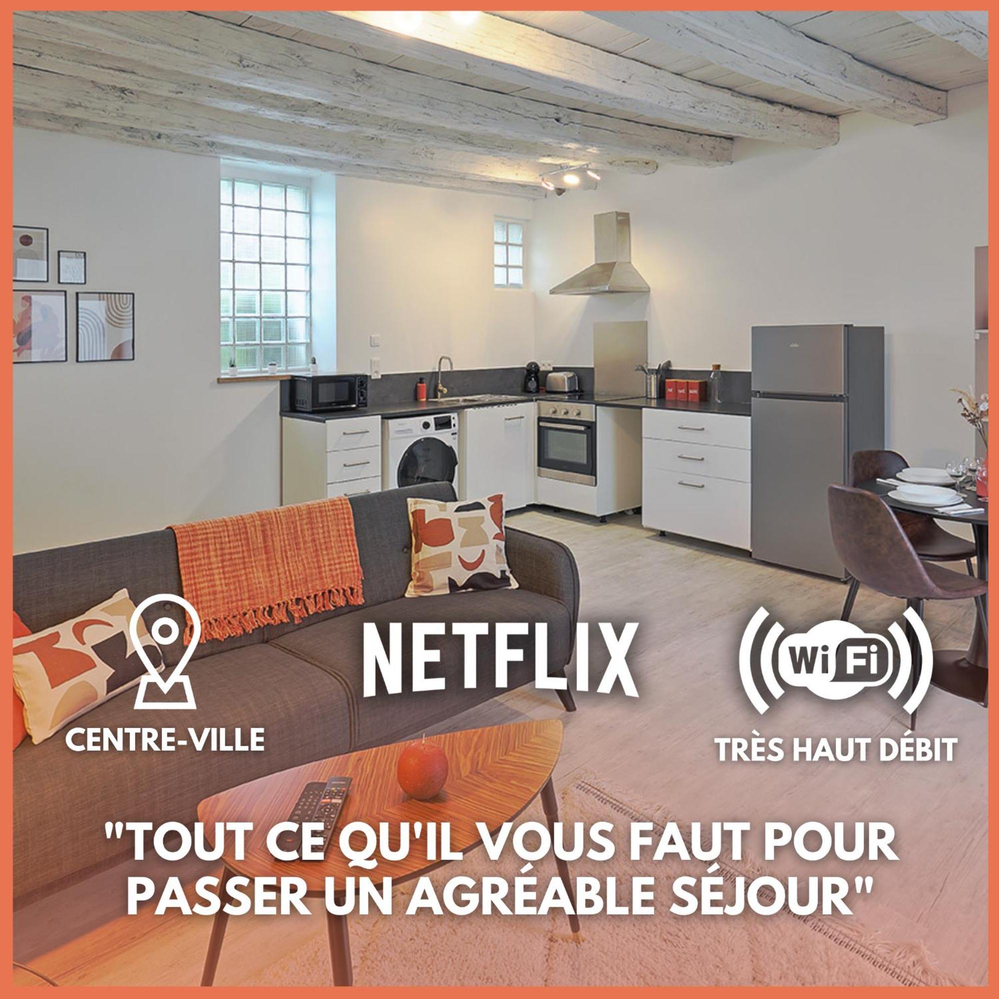 Appartement Centre-ville - Fibre - Netflix - T2 Le Rieffel Nozay (Loire-Atlantique)